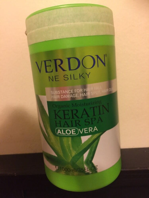 VERDON NE SILKY Organic Keratin Hair Spa - ALOE VERA-USA SELLER. 1000ml