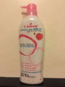 A BONNE Miracle Spa Milk UV Whitening Lotion with LYCOPENE 500ml.