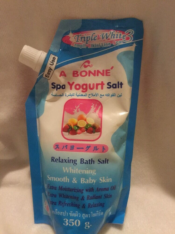 A BONNE' Spa Yogurt Salt. Whitening Smooth & Baby Skin. 350g