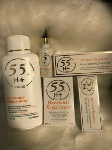 55H+ HARMONIE REPARATEUR SET. Lotion + Cream + Gel + Soap + Serum. 5 ITEMS